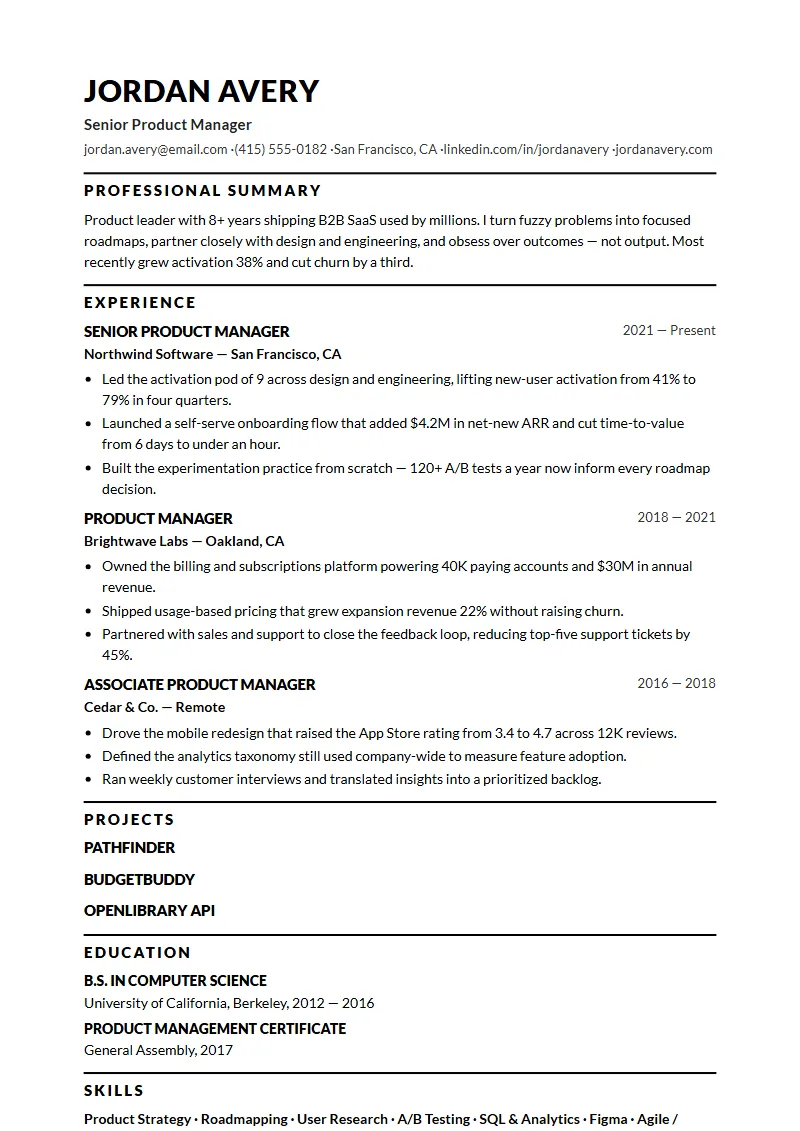 Lattice resume template